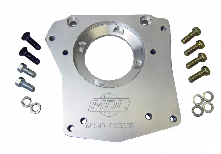 Ford Y-Block to 83-93 T5 Adapter Plate | 5 Degree CCW Rotation
